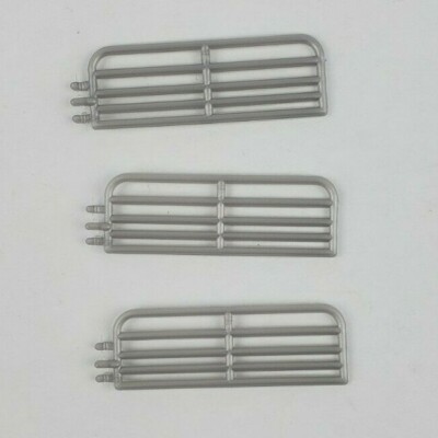 1/64 Standi 10' hog gate lot of 3 pieces custom farm display Silver
