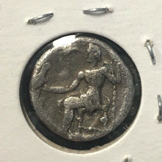 336-323B.C KING OF MACEDON.ALEXANDER THE GREAT SILVER DRACHMA..NICE COIN