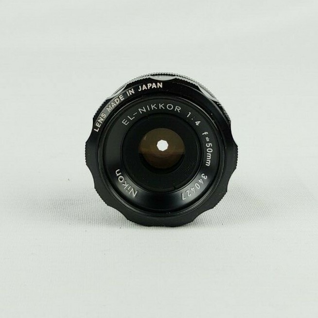 Nikon EL-NIKKOR 50mm F/4 Enlarging Camera Photography Lens in Plastic Case Japan