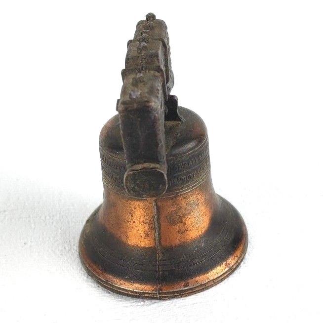 Miniature Copper Liberty Bell Collectible 2.50 Inches