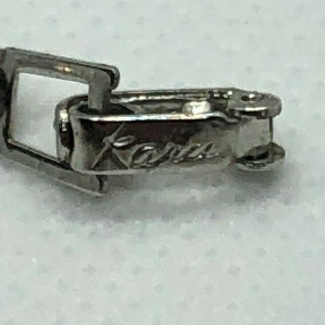 Vintage Signed Karu Kaufman Ruderman Clear Rhinestone Necklace B1