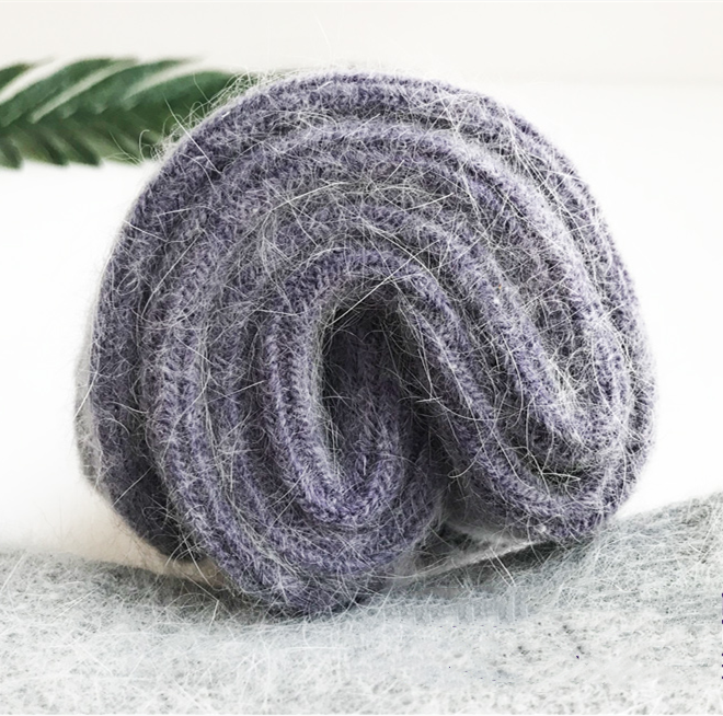 3 Pairs Women 100% Wool Cashmere Thick Thermal Multi-Color Winter Warm Socks