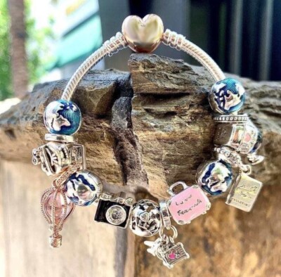 Authentic Pandora Charm Bracelet Silver 925 charms included as picture.7.5in1#16