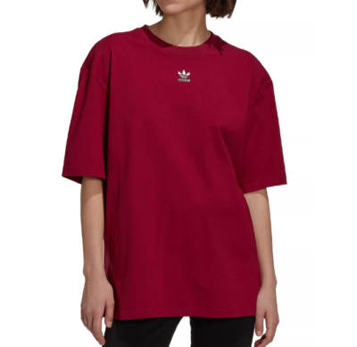 Womens burgundy adidas shop t shirt