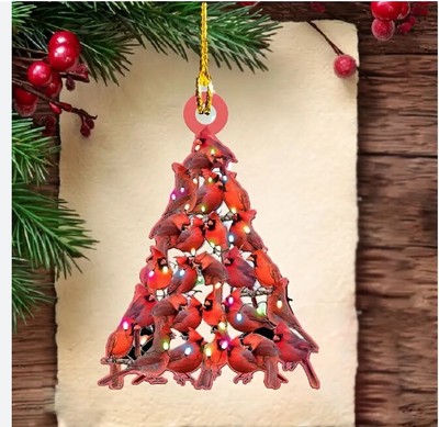 2d Flat Christmas Tree Cute Animal Christmas