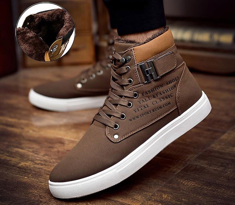 Tenis de botin para hombre clearance