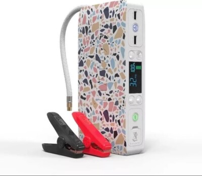 Halo Air+ BOLT Coral Terrazzo Battery Booster Box Jump Start Air Compressor ERS