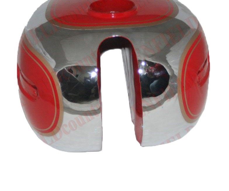 Vintage Ariel 500cc Red Painted Chrome Plated Petrol Gas Fuel Tank 