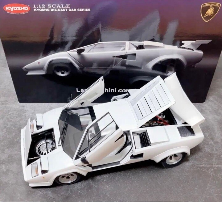 Kyosho Lamborghini Countach LP5000S 1/12 White w/ Box From