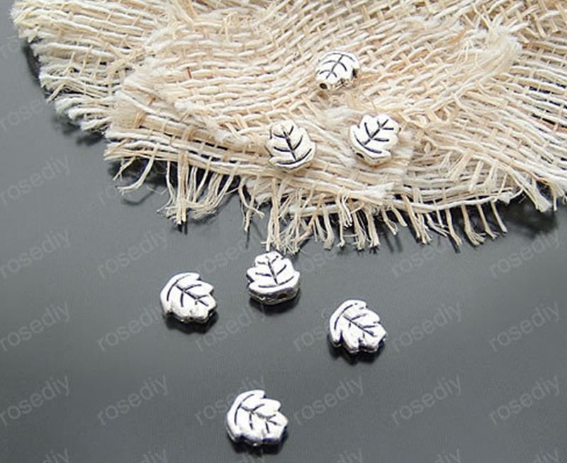 PJ611 15pc Retro Tibetan Silver ellipse flowers Jewelry Accessories wholesale