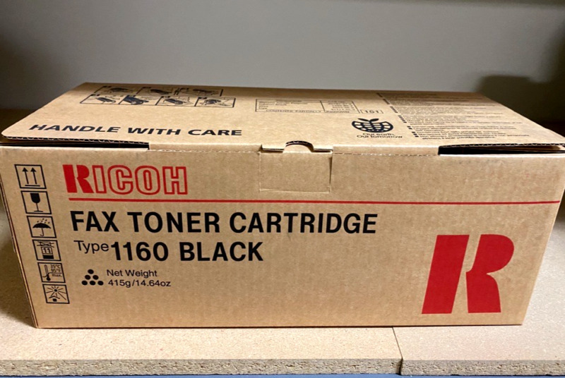 Ricoh Fax Toner Cartridge 1160 - New Oem & Free Shipping