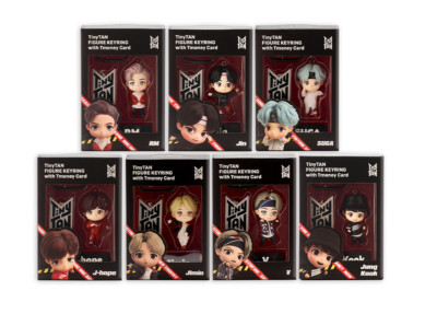 TinyTAN BTS Figure Keychain with Korean T-money