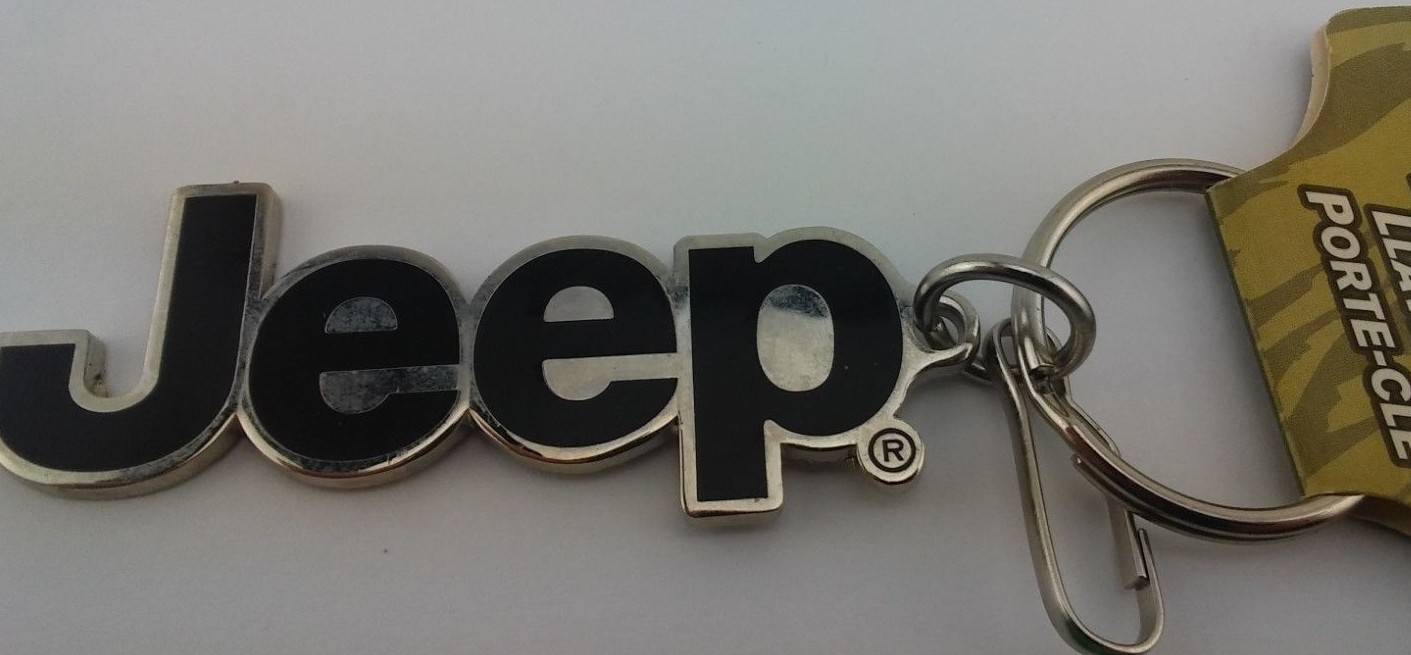 Jeep Metal Keychain New With Tag 2011 Chrysler Plasticolor