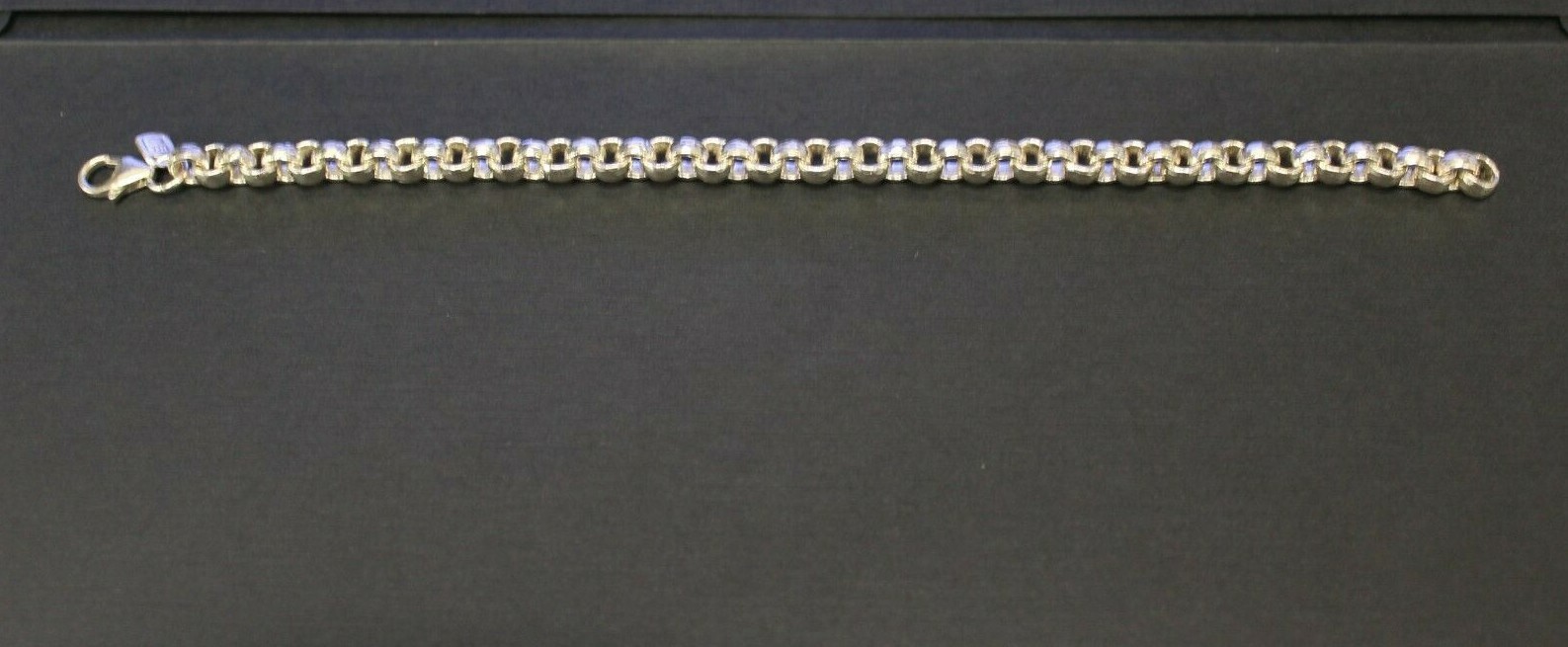 ブレスレット LESS IS MORE silver febow necklace 12.0mm Panther Link Necklace in Hollow Sterling Silver