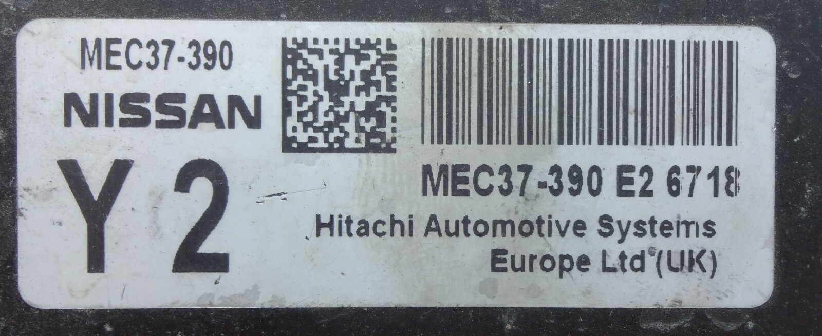 ECU MEC37-390 HITACHI NISSAN MICRA K12 KARMANN CR14DE 1,4cc