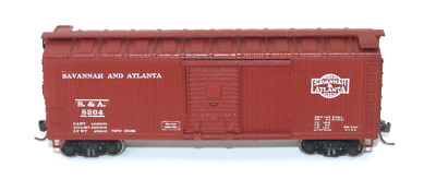 Athearn HO 40' Wood Box Car Savannah & Atlanta 8204 Built Pro Custom Decorated
