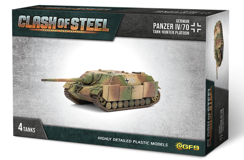 Panzer IV/70 - взвод охотников за танками (пластик x4) GF9 Clash of Steel