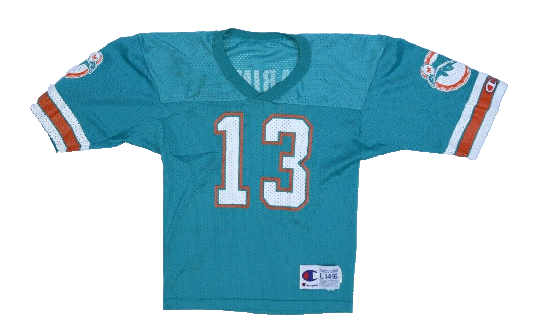 Dolphins MARINO 13 ユニフォーム　【美品】 Miami Dolphins NFL Dan Marino #13 Vintage Champion Home