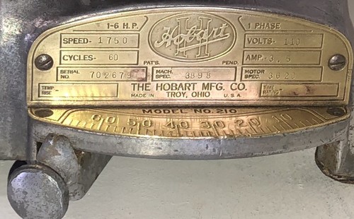 VINTAGE HOBART COMMERCIAL DELI MEAT CHEESE ELECTRIC SLICER 210 w/ SHARPENER RARE