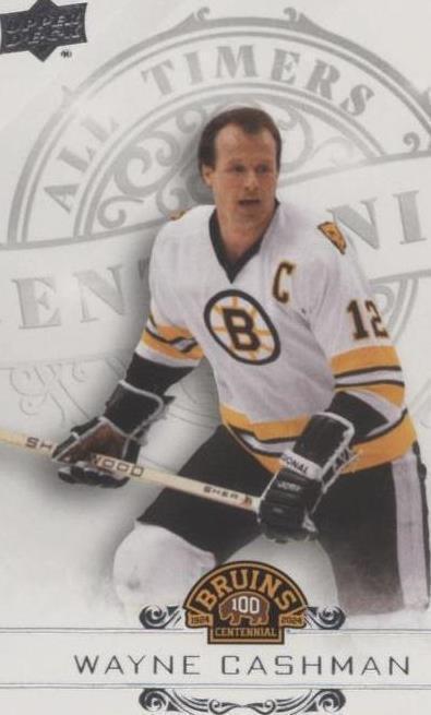 2023-24 Upper Deck Boston Bruins Centennial - Wayne Cashman #100-12