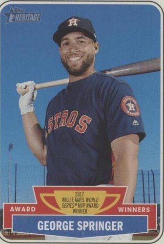 2018 Topps Heritage High Number - George Springer #AW-7