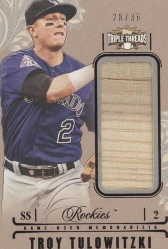 2014 Topps Triple Threads - Troy Tulowitzki #UJR-TT