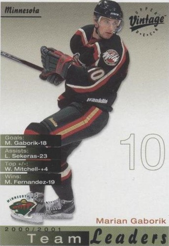 2001-02 Upper Deck Vintage - Marian Gaborik #129
