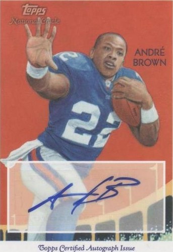 2009 Topps National Chicle Andre Brown #NCA-AB