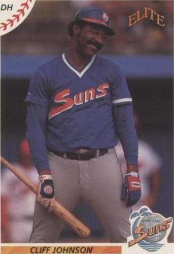 1990 Elite Senior Professional Baseball Association - Cliff Johnson #83