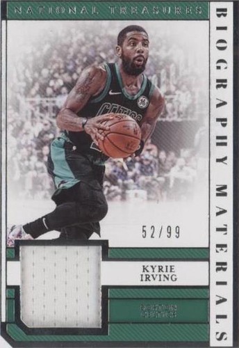 Kyrie Irving 2018-19 Panini Immaculate Autograph Patch Card