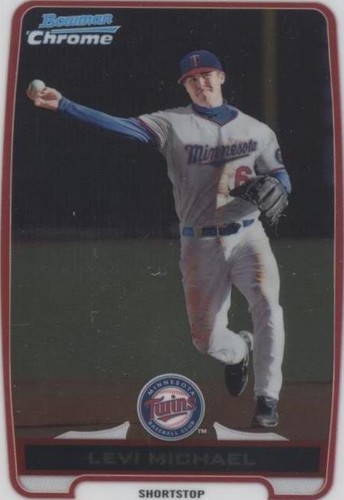 2012 Bowman #BCP85 Levi Michael /25 Red Wave Refractor
