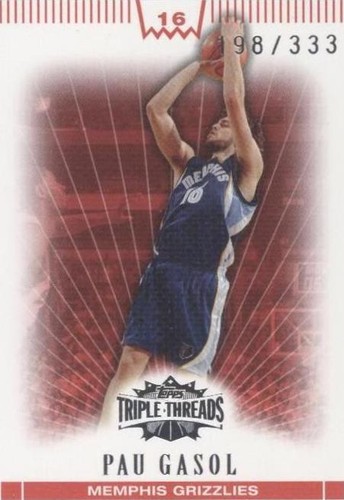 2007-08 Topps Triple Threads - Pau Gasol #16