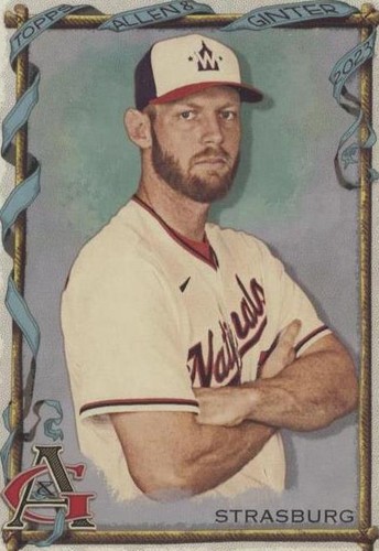 カプリ345ページ 2023 Topps #US325 Stephen Strasburg, Nationals Gold Border