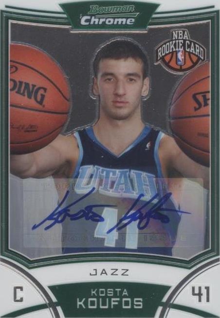 2008-09 Bowman Draft Picks & Stars - Kosta Koufos #170