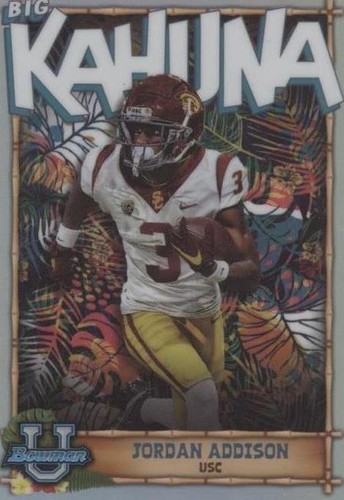 2022 Bowman University Chrome Jordan Addison #TBK-12