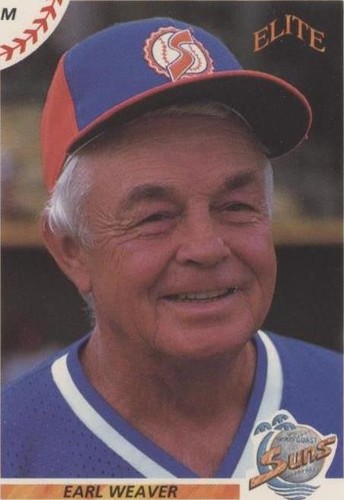 1990 Elite Senior Professional Baseball Association - Earl Weaver #91