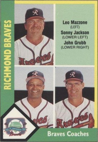 1990 CMC AAA/ProCards A & AA - John Grubb Leo Mazzone Sonny Jackson #278