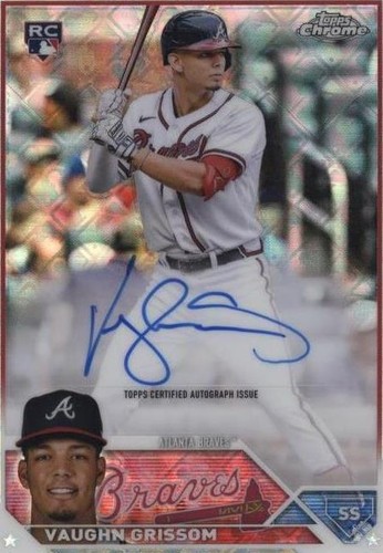 2023 Topps Chrome Logofractor Edition - Vaughn Grissom #RCA-VG