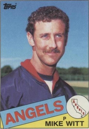 MIKE WITT California Angels 1985 Topps Super #45 Jumbo Card 5