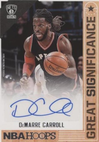2017-18 Panini NBA Hoops - DeMarre Carroll #GS-DCR