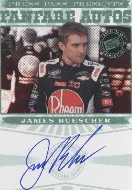2013 Press Pass Fanfare - James Buescher #FFA-JB2