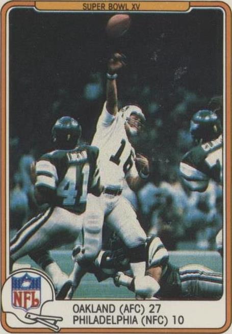 1982 Fleer Teams in Action Jim Plunkett #71