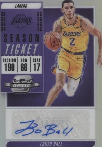 2018-19 Panini Contenders Optic - Lonzo Ball #VT-LBL