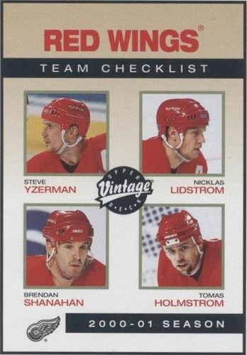 2001-02 Upper Deck Vintage - Brendan Shanahan Nicklas Lidstrom Steve Yzerman #96