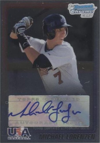 2010 Bowman Chrome - Michael Lorenzen #USA-MIL