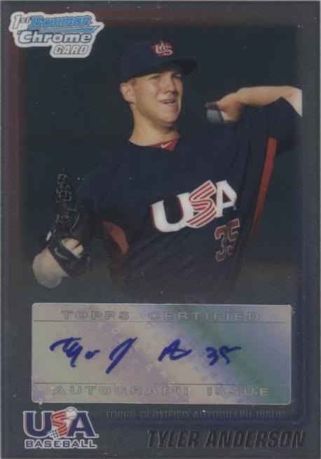 2010 Bowman - Tyler Anderson #WR42