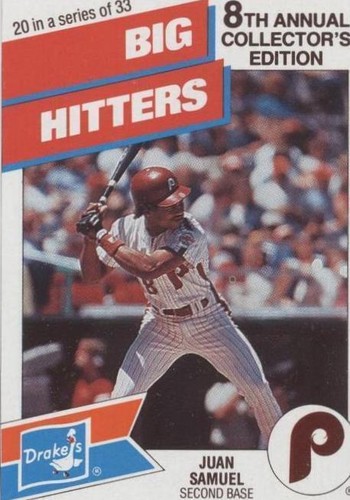 1988 Drake's Big Hitters/Super Pitchers - Juan Samuel #20