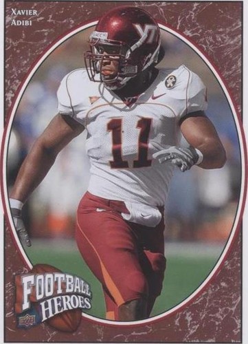 2008 Upper Deck Football Heroes Xavier Adibi #199