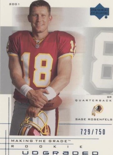 2001 UD Graded Sage Rosenfels #58