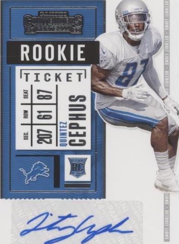 2020 Panini Contenders Quintez Cephus #202